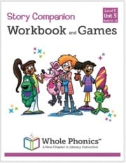 Whole Phonics Level 3, Unit 5 Workbook